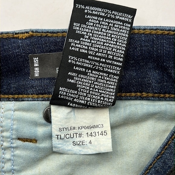 Kut From Kloth High Rise Connie Fab AB Ankle Skinny Size 4 - Picture 11 of 16